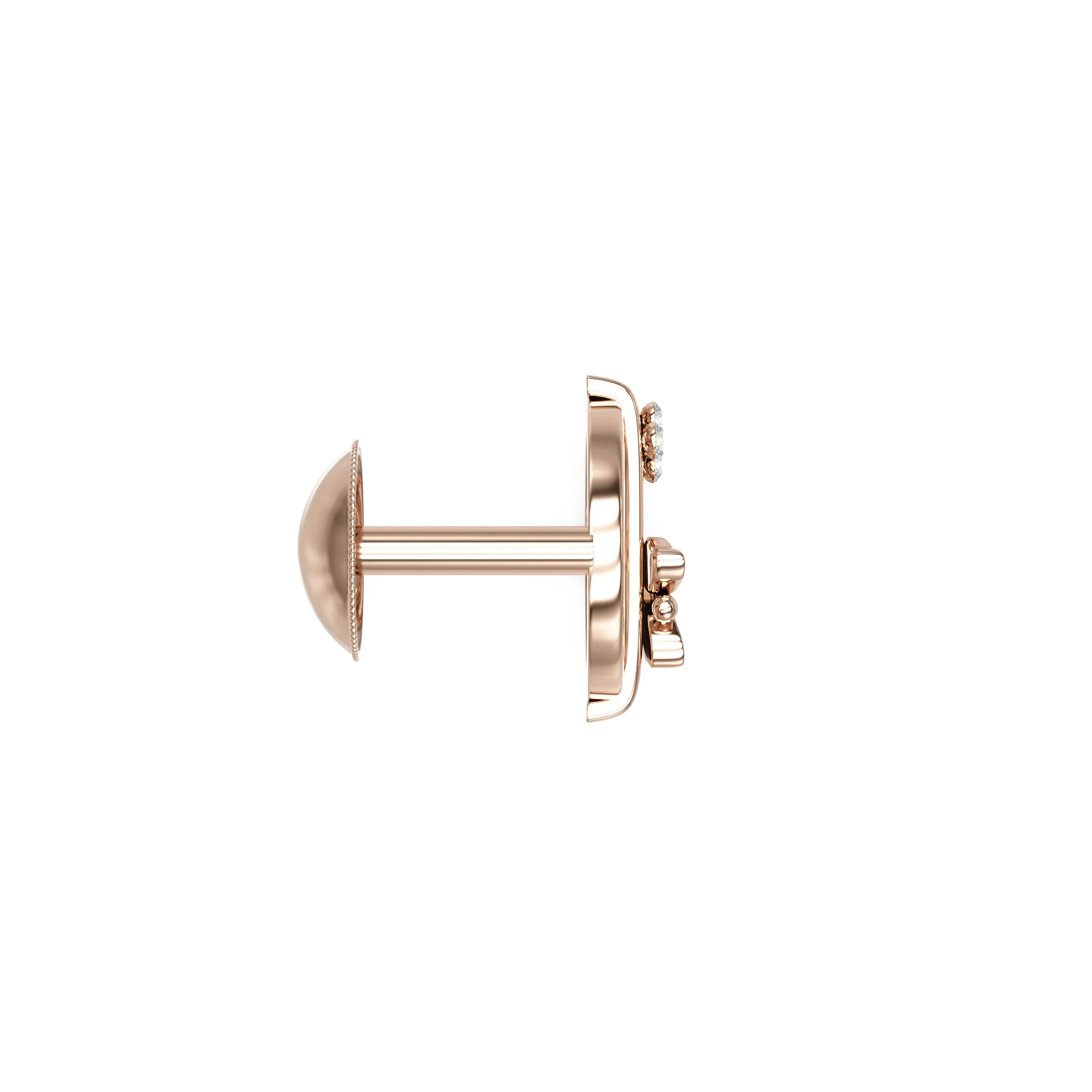 18K Archer Gold Earring - Image 4