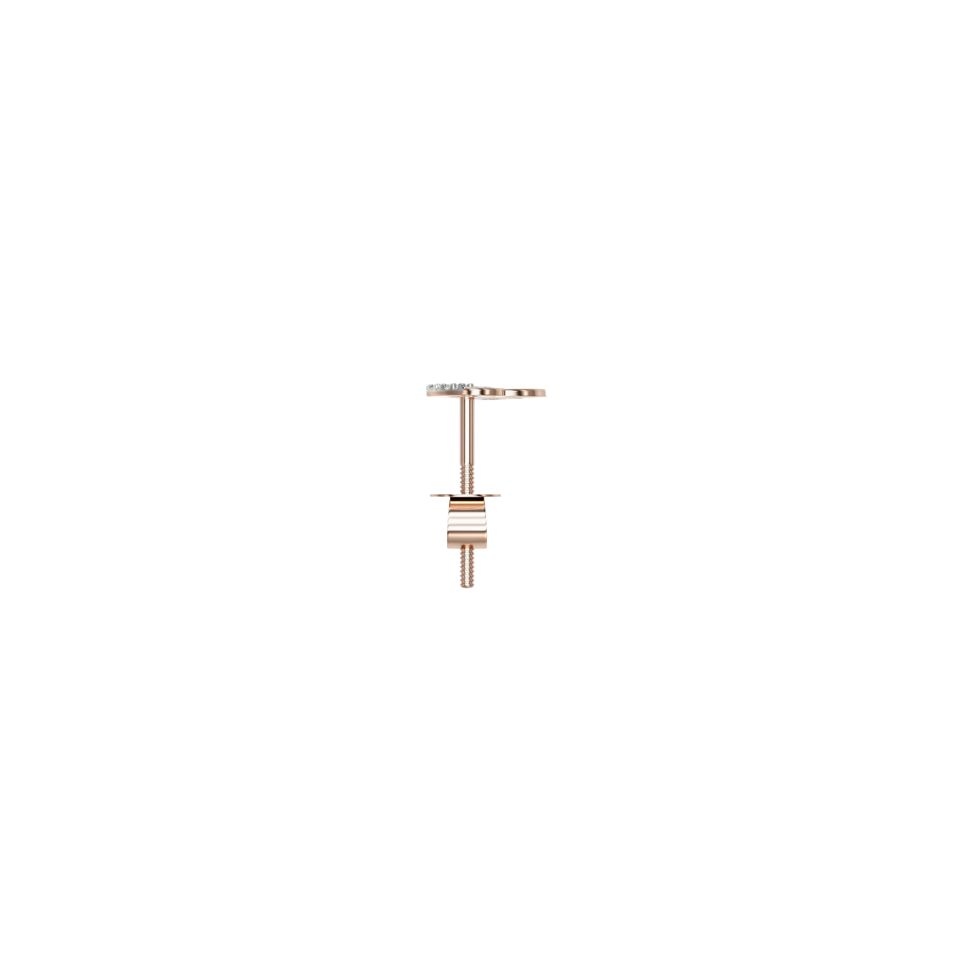 18K Fullara Diamond Gold Earring - Image 4
