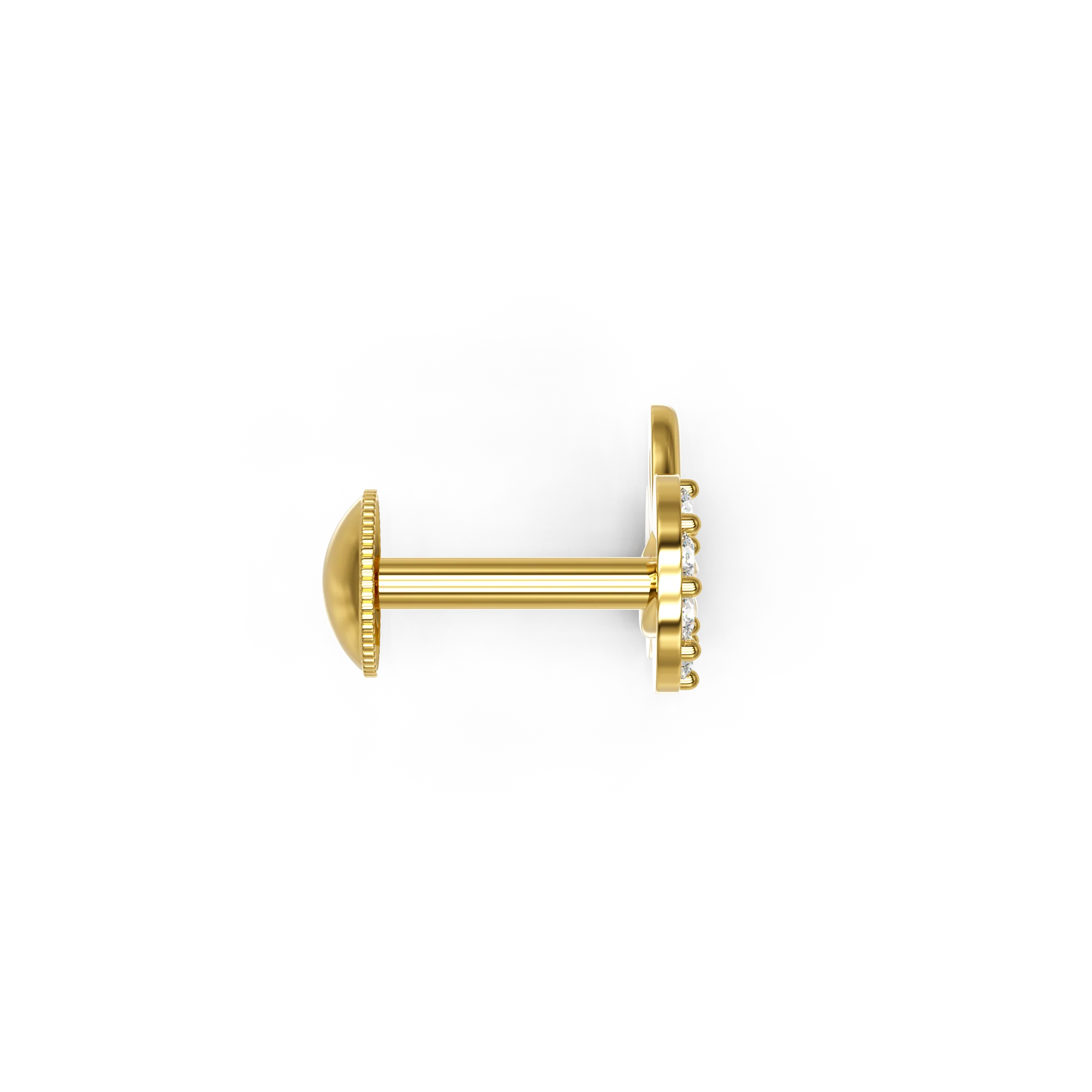 22K Binal Gold Earring - Image 4