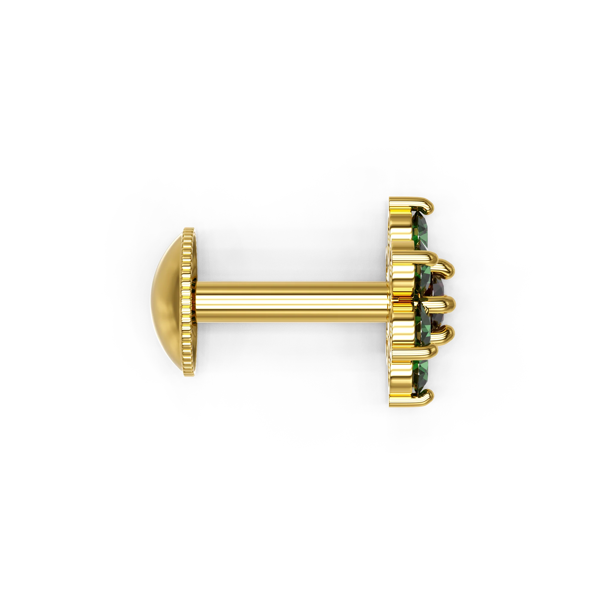 22K Brishti Gold Earring - Image 4