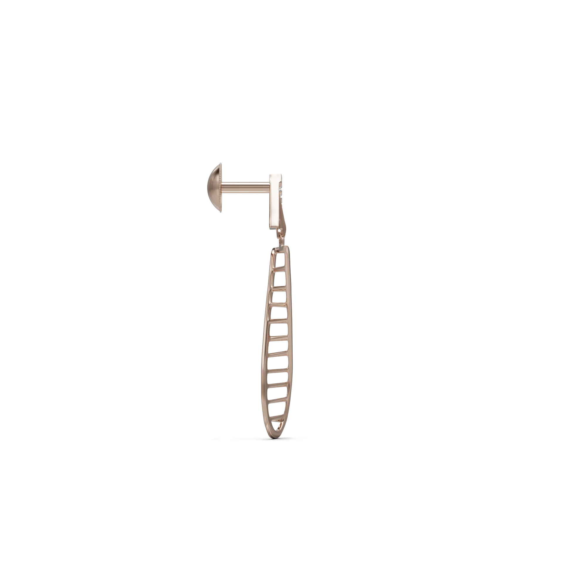 18K Tisha Gold Earring - Image 3